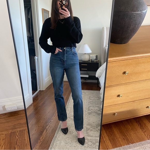 NWT Reformation Liza Ultra High Rise Straight Jeans - Picture 4 of 6